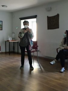 Amaia Modrego misionera mercedaria  de Berriz que nos acompañó en la jornada