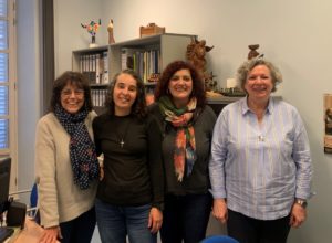 Amaia, segunda por la izquierda, con el equipo de la delegación de Misiones de Bilbao